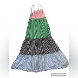 Crown and Ivy Multicolor Gingham Dress